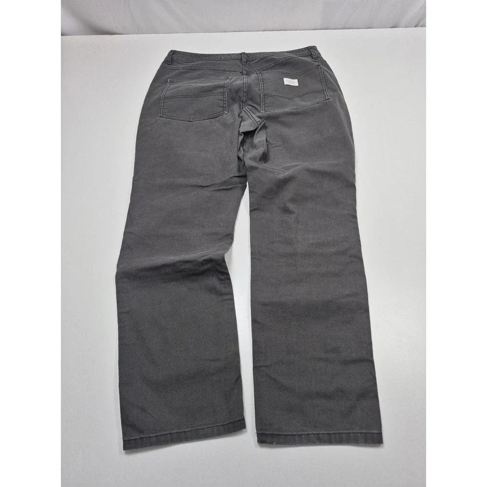 REI Co-op Women's Trailsmith Pants Utility Style Canvas Gray 14 Double Knee